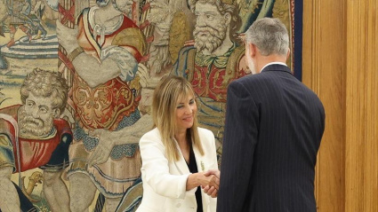 El rey Felipe VI e Isabel Perelló04 SEPTIEMBRE 2024;ISABEL PERELLÓ;TRIBUENAL SUPREMO;CGPJ;PODER JUIDICIAL
Marta Fernández / Europa Press
04/9/2024