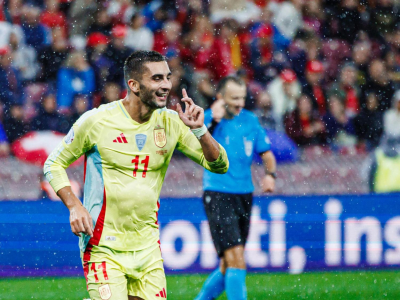 Ferran Torres celebra el gol a Suiza (@sefutbol)