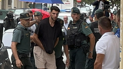 Rafa Mir a la llegada a los juzgados de Llíria