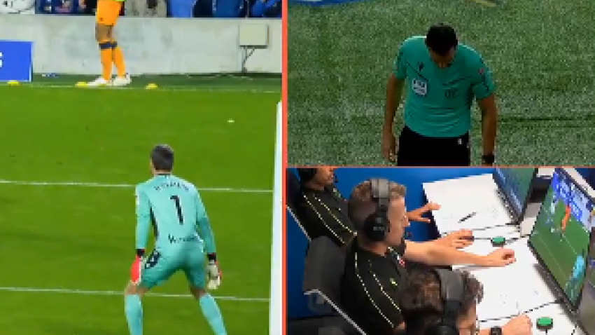 La jugada del segundo penalti cometido sobre Vinícius.