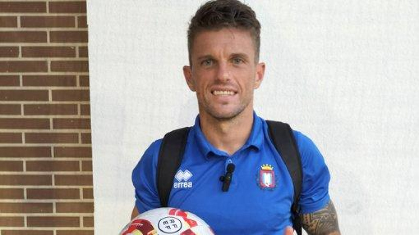 Andrés Carrasco, delantero del CF Lorca Deportiva