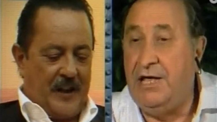 Julián Muñoz y Jesús Gil en el programa de televisión 'Tómbola'