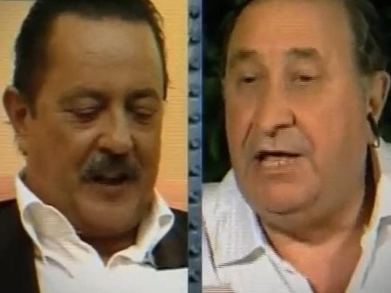 Julián Muñoz y Jesús Gil en el programa de televisión 'Tómbola'