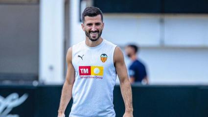 Gayá, en un entrenamiento