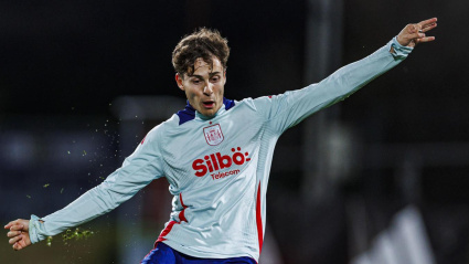Rodrigo Riquelme, durante el entrenamiento de la selección española de este domingo.