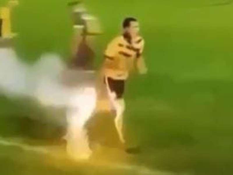 Momento en el que el jugador tiene el Cobra 6 apunto de explotar