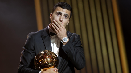 Rodri, con el premio de Balón de Oro