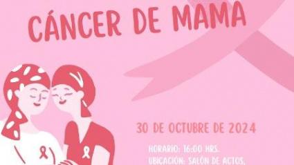 Cartel de la XI Jornada de Puertas Abiertas sobre Cáncer de mama