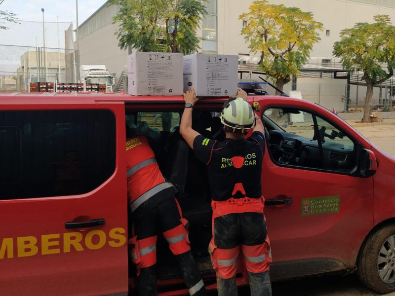 Bomberos de Almuñécar en Alfafar, Valencia
