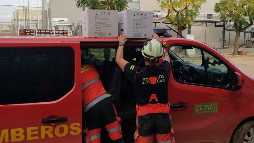 Bomberos de Almuñécar en Alfafar, Valencia