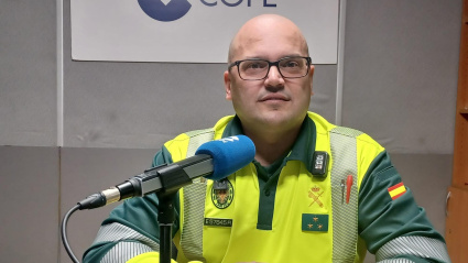 Miguel Ángel Benítez en los estudios de COPE Málaga