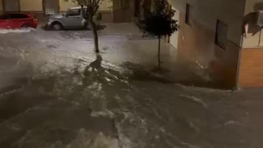 Algunas calles de Motril la noche del miércoles
