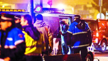 Imagen de archivo de una intervención de la Policia Local de Burgos
