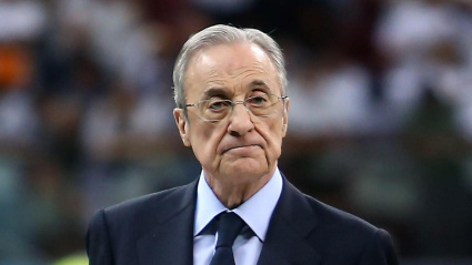 Florentino Pérez del Real Madrid durante el partido de fútbol de la Supercopa de la UEFA 2024 entre el Real Madrid CF y el Atalanta BC el 14 de agosto de 2024 en PGE Narodowy en Varsovia, Polonia