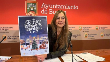 La concejal Carolina Álvarez presenta la Navidad burgalesa