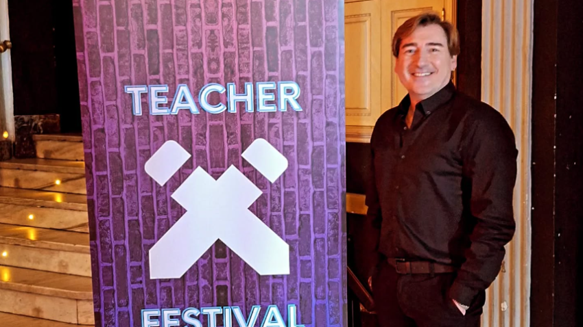 Toni García Arias, durante el Teacher Festival