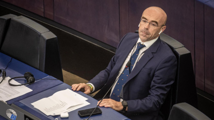 Jorge Buxadé en el Parlamento Europeo