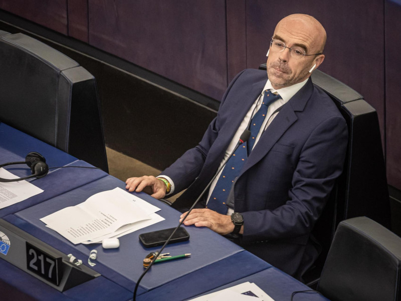 Jorge Buxadé en el Parlamento Europeo