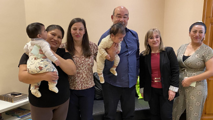 Expósito visita el Hogar Santa Bárbara