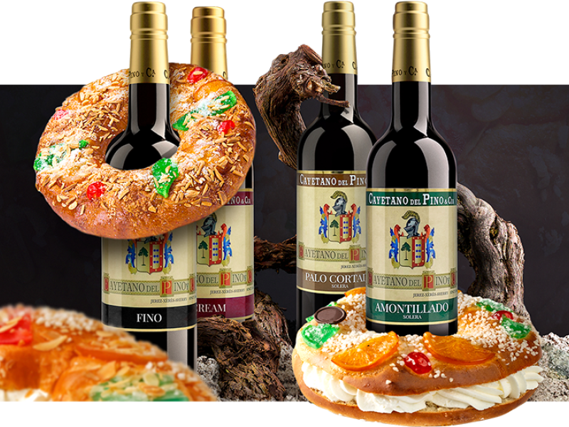 Cata de vinos de Cayetano del Pino con roscones de La Rosa de Oro
