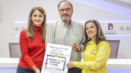 Imagen de la presentación del concierto benéfico a favor de Afanion