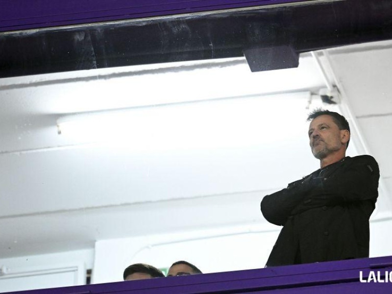 Diego Cocca, en el estadio José Zorrilla