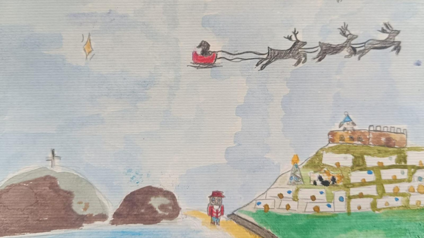 Esta es la tarjeta del Ayuntamiento de Almuñécar para felicitar la Navidad