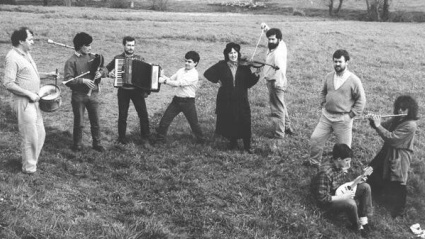 Sesión fotográfica de Fuxan os Ventos realizada no ano 1986