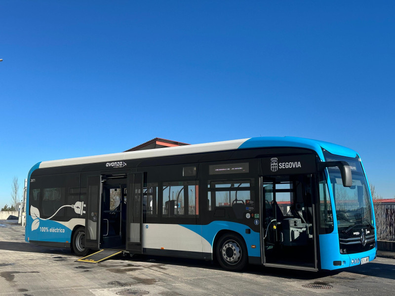 El autobús eléctrico que ya está en funcionamiento en Segovia
