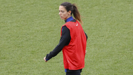 Aitana Bonmatí en un entrenamiento del Barcelona.