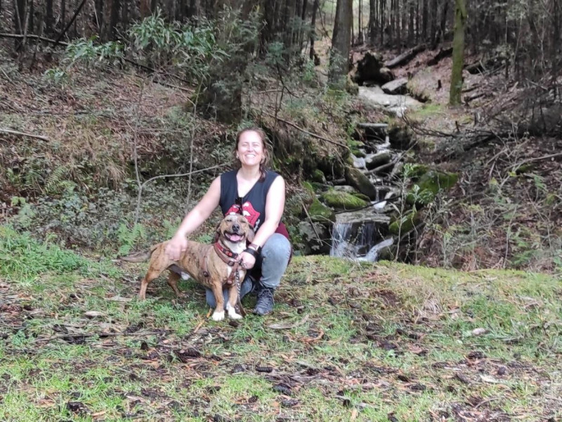 Sara, voluntaria en A Canceira de Poio