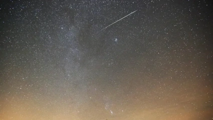 Vista de la lluvia de meteoros. EFE