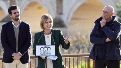 La alcaldesa de Jerez, María José García-Pelayo, en la presentación de la programación conmemorativa del V Centenario del Puente de Cartuja.POLITICA MANU LOPEZ IGLESIAS / AYUNTAMIENTO DE JEREZ