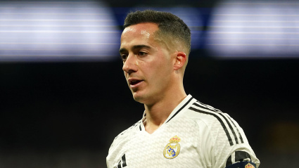 Lucas Vázquez durante el Real Madrid - Atlético de Madrid.