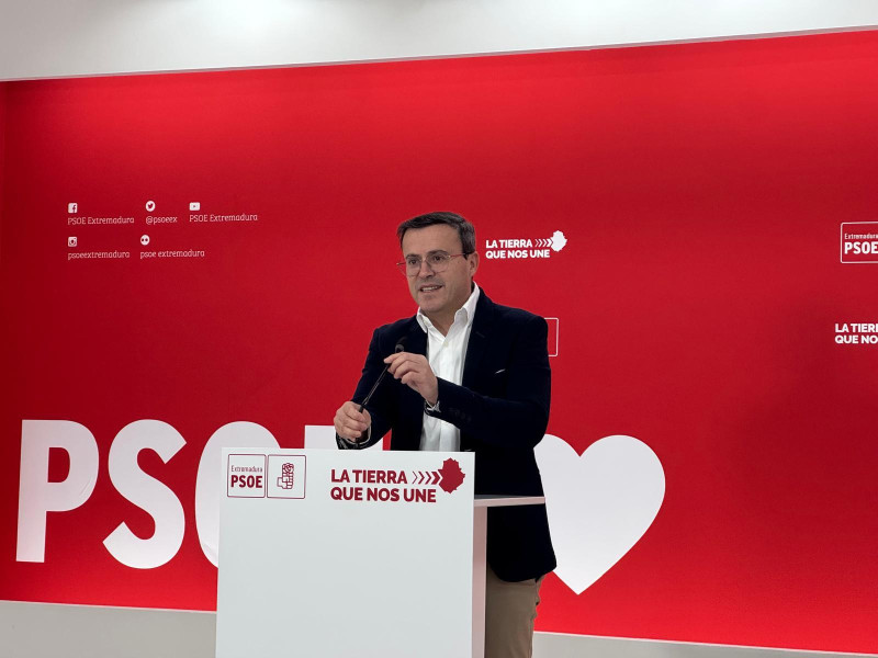 Miguel Ángel Gallardo, líder del PSOE de Extremadura