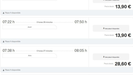 Trenes completos Segovia-Madrid