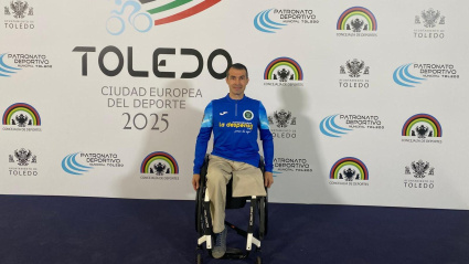 Omar Ortiz en la presentación de Toledo como Ciudad Europea del Deporte 2025