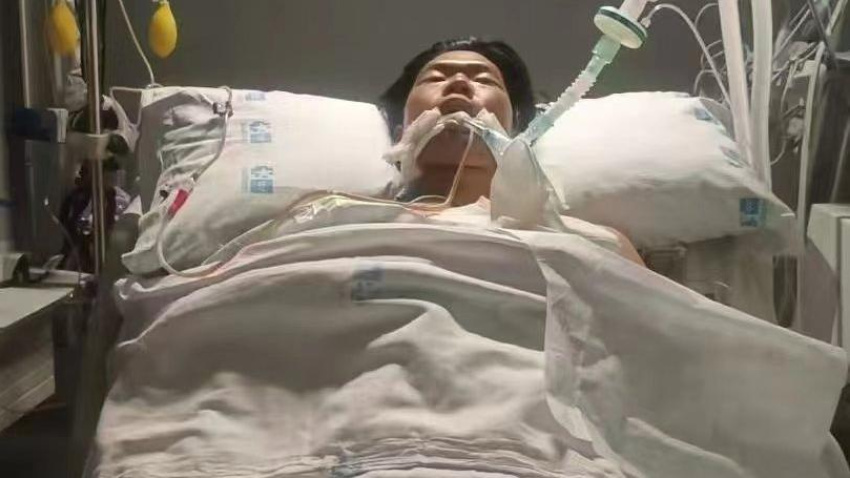 Guo Jiaxuan, en el hospital