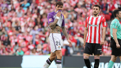 Stanko Juric, tras ser expulsado durante el Athletic-Valladolid