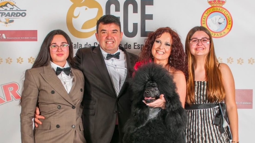 Adriana Sánchez ,Rubén Sánchez, Sonia Natividad, y Valeria Sánchez con Viento del Norte