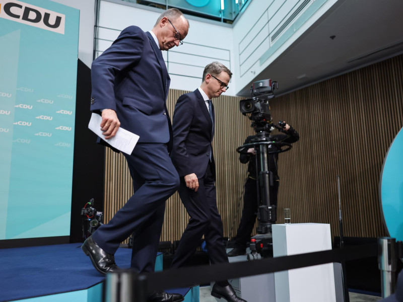 El candidato de la Unión Democrática Cristiana (CDU), Friedrich Merz