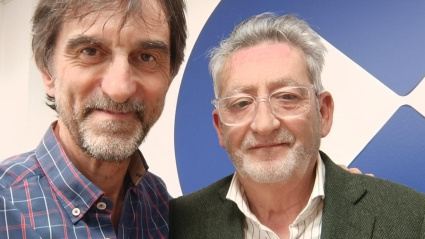 José Antonio Carmona junto al director de 'Musas y genios'