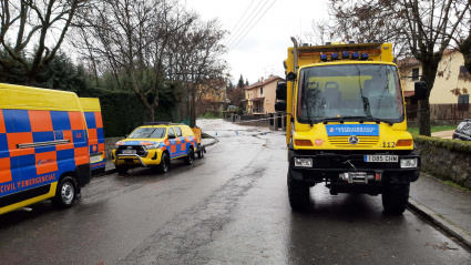 Efectivos en El Espinar (Segovia)
