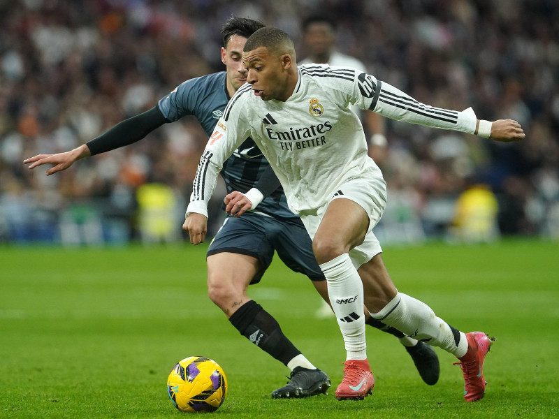 Kylian Mbappé, durante el Real Madrid - Rayo Vallecano.