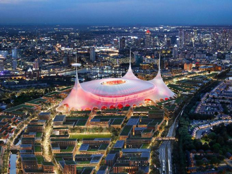 Perspectiva de cómo quedaría el nuevo Old Trafford