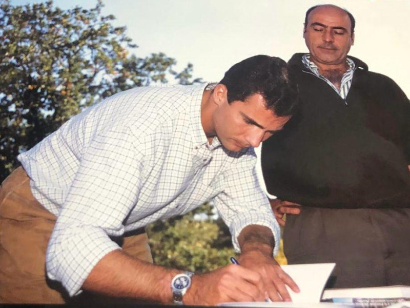 El Rey Felipe VI con Juan Serna
