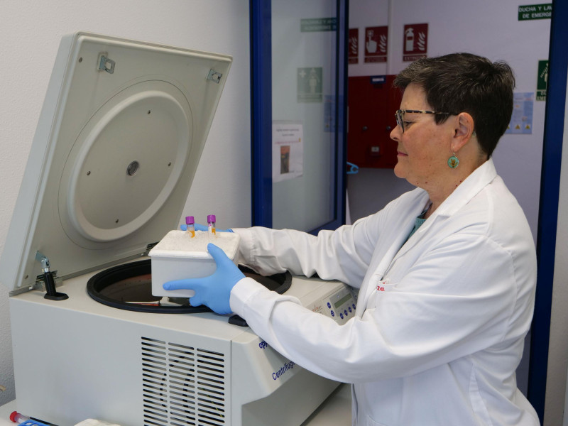 María José Ariza, investigadora del Laboratorio de Lípidos y Arteriosclerosis del CIMES de la UMA