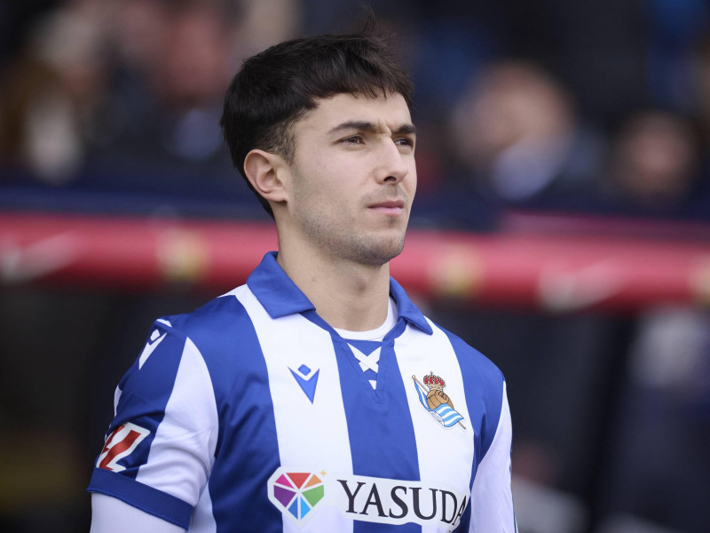 Zubimendi, con la Real Sociedad