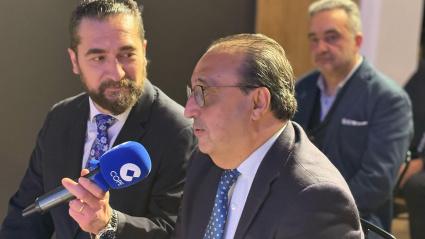 Francisco Zurita, delegado de Cultura y Fiestas con nuestros compañeros Marco Gómez y Manolo Sotelino