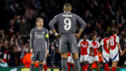 Mbappé, tras un gol del Arsenal contra el Real Madrid